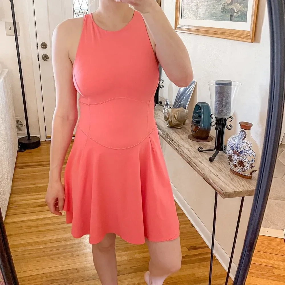 Lululemon Court Crush Tennis Dress in Raspberry Cream